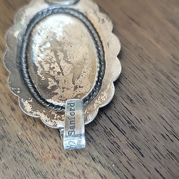 Vintage Sanford Sancrest R Native American Navajo Silver Concho Link Belt - Picture 7 of 10